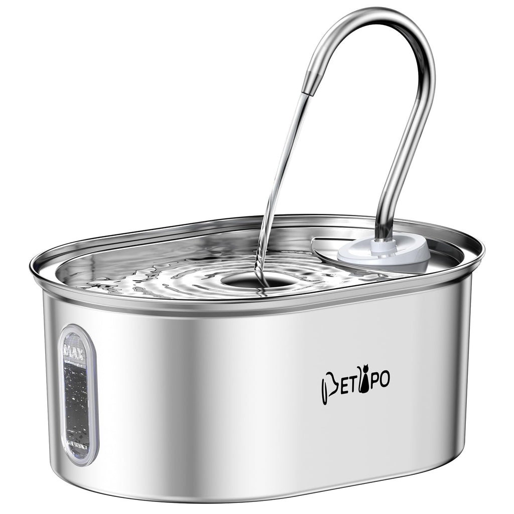Stainless Steel Pet Water Fountain for Small Dogs & Cats