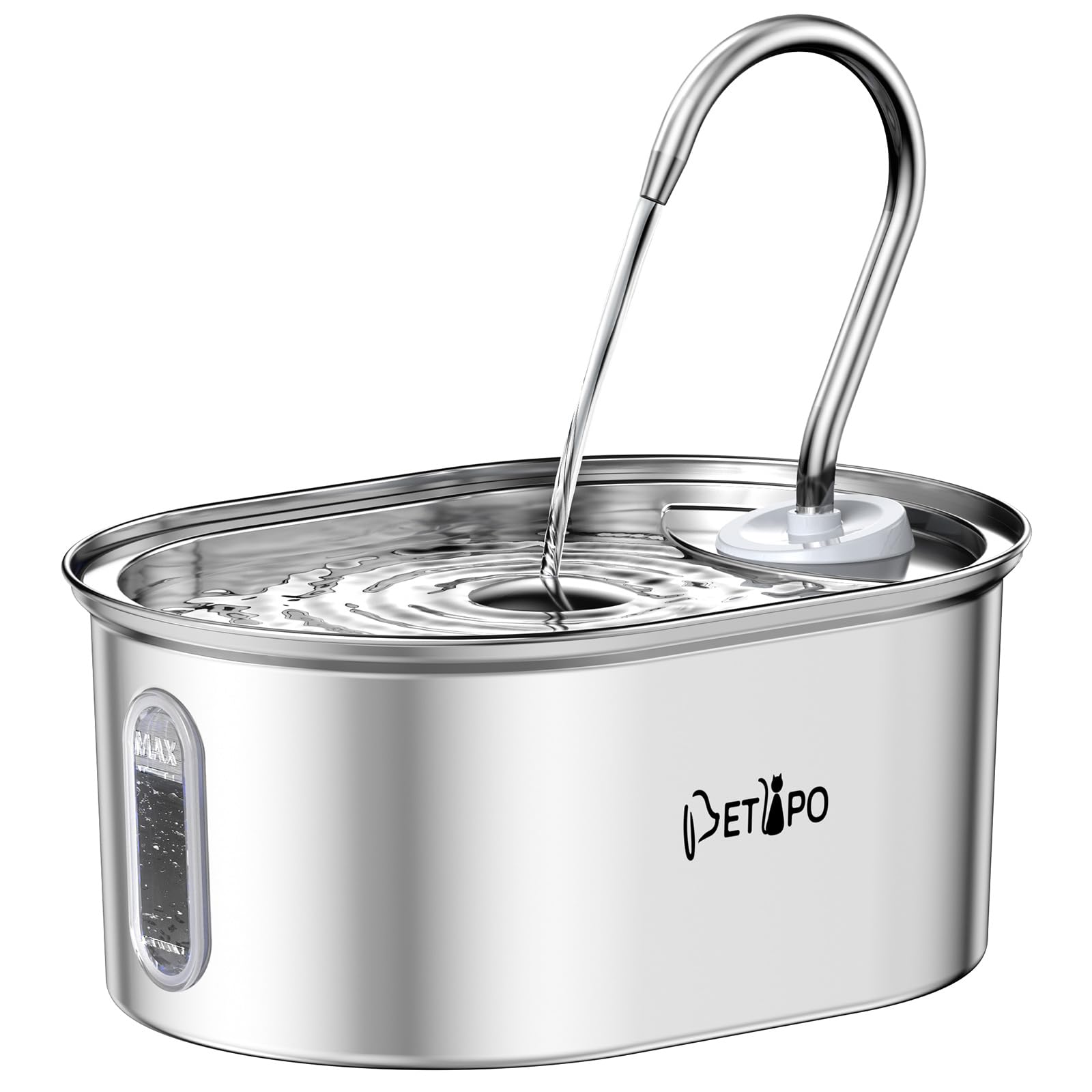 Stainless Steel Pet Water Fountain for Small Dogs & Cats