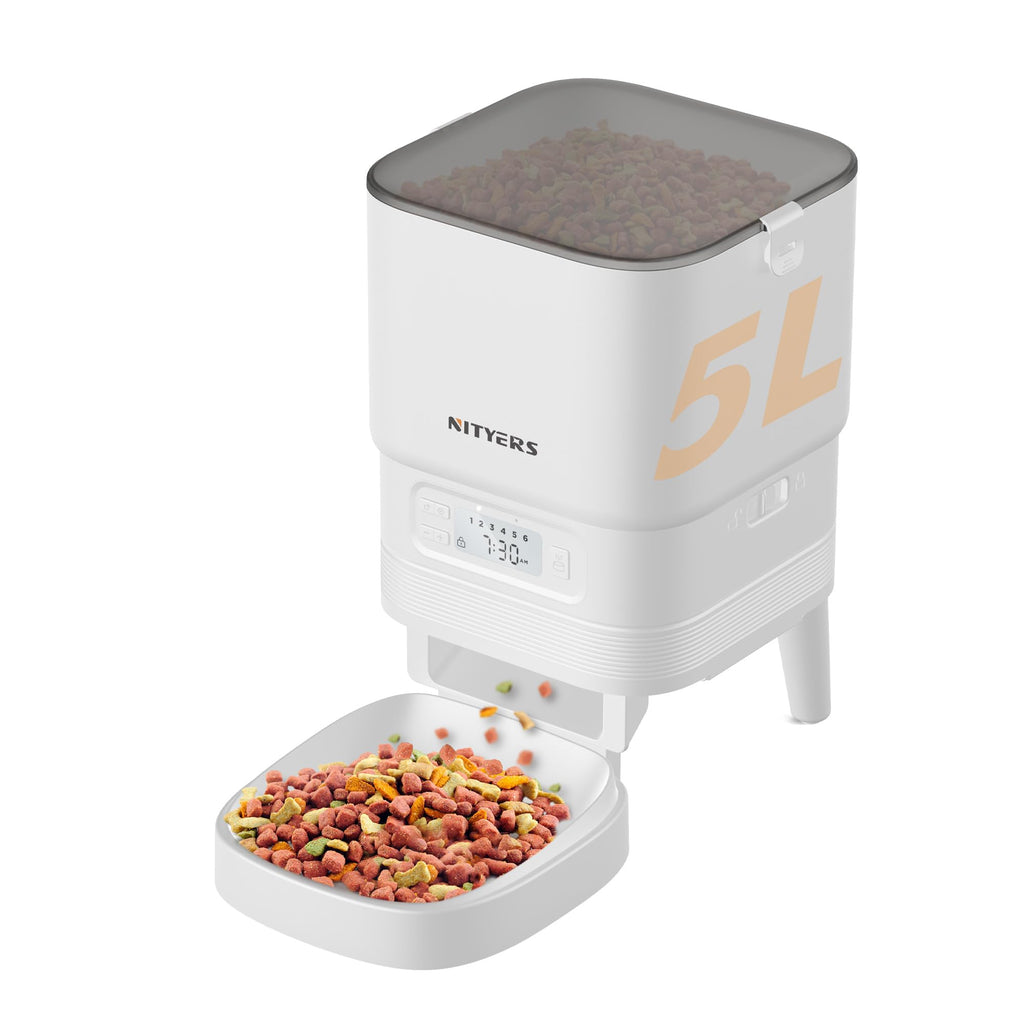 5L Automatic Pet Feeder for Cats & Dogs with Timer & Portion Control