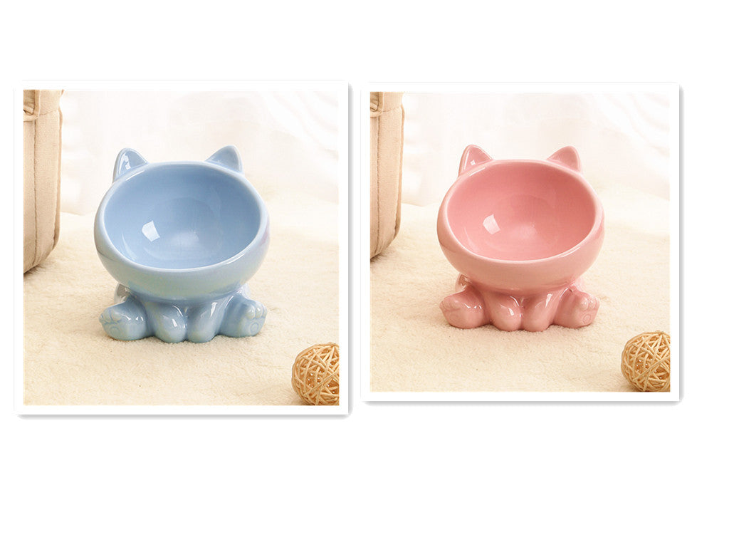 Ceramic Elevated Cat Bowl Set (2-Pack)