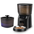 Automatic Cat Feeder & Water Fountain Set with Stainless Steel Bowl