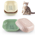 6-Pack Shallow Cat Bowls Set – Whisker Friendly Pet Feeding Dishes
