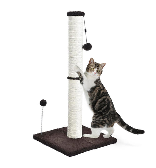 32" Sisal Cat Scratching Post with Hanging Ball