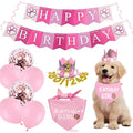 Waghaw Dog Birthday Party Supplies Set (Hat, Bandana, Crown, Banner & Balloons)