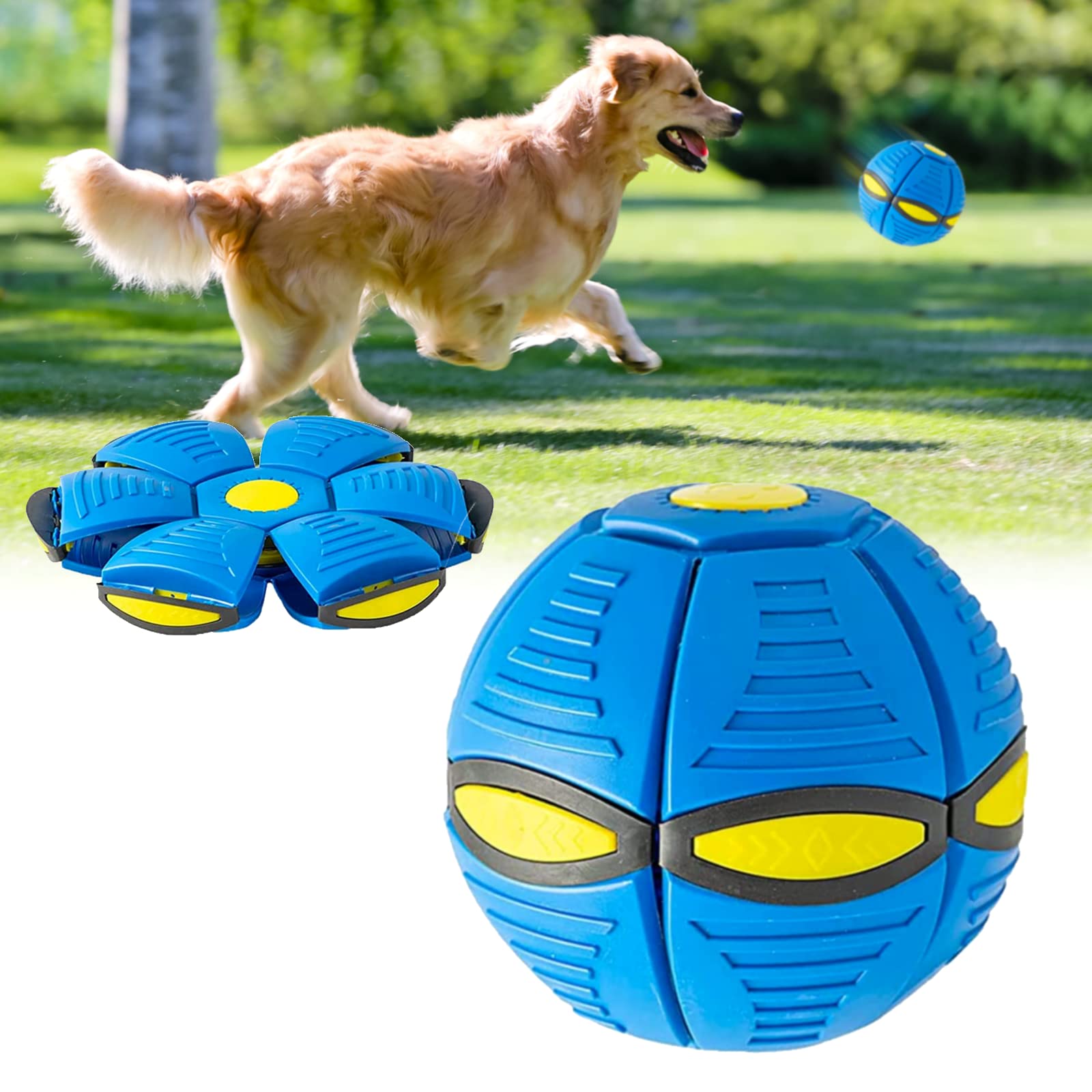 Pop-Up Flying Saucer Ball Dog Toy (Transforming Disc Ball)