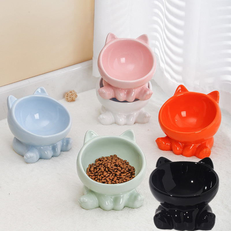 Ceramic Elevated Cat Bowl Set (2-Pack)