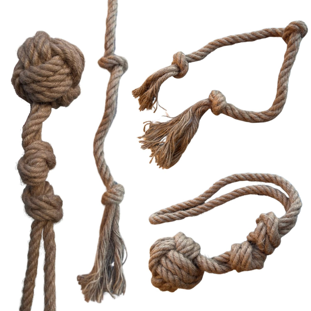 100% Natural Hemp Rope Dog Chew Toy – Durable & Eco-Friendly