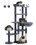 Multi-Level Cat Tree Tower with Hammock, Perch & Scratching Post